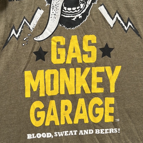GAS MONKEY GARAGE- blood sweat and beers tshirt - Picture 4 of 6